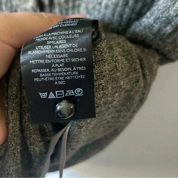 Anthropologie Ribbed Cardigan  Sweater with Lace Insert - Picture 6 of 12